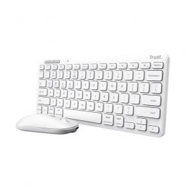 KEYBOARD &#43;MOUSE WRL LYRA/ WHITE 25073 TRUST