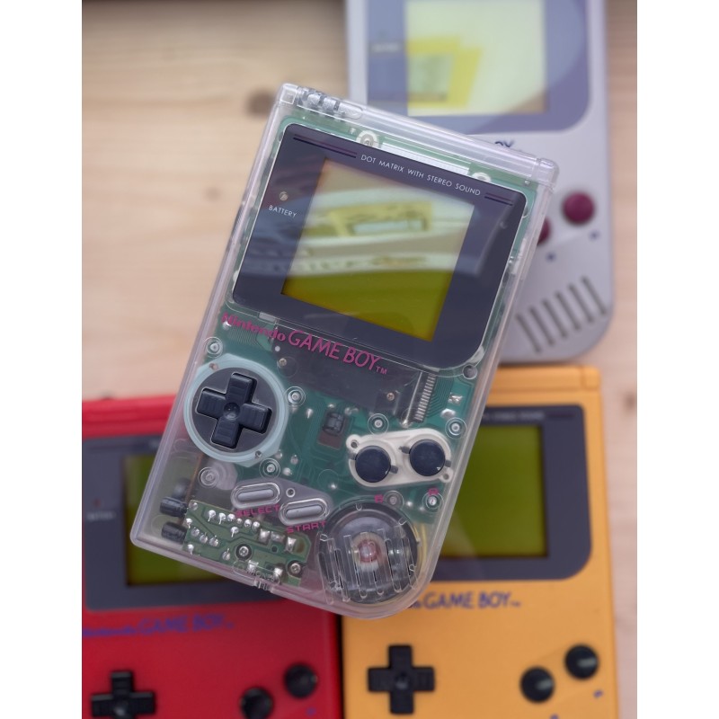 Nintendo Game Boy Original konsolė, Transparent (Būklė - puiki)