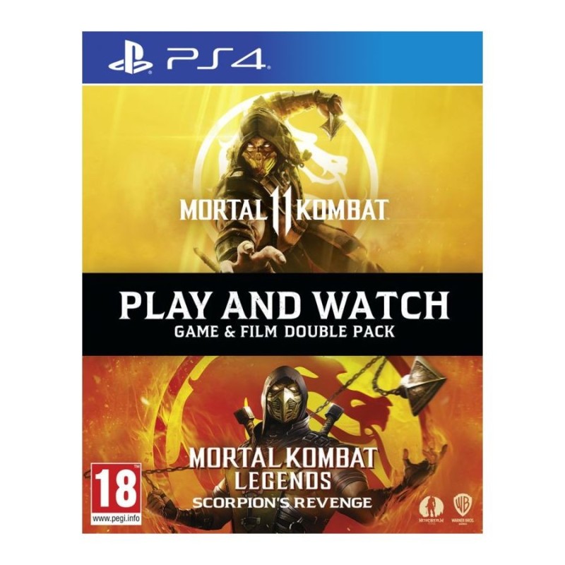 PS4 Mortal Kombat 11 Play and Watch Double Pack incl. MK Legends: Scorpion's Revenge Blu-Ray