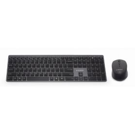 KEYBOARD &#43;MOUSE WRL ENG/ SLIM KBS-ECLIPSE-M500 GEMBIRD