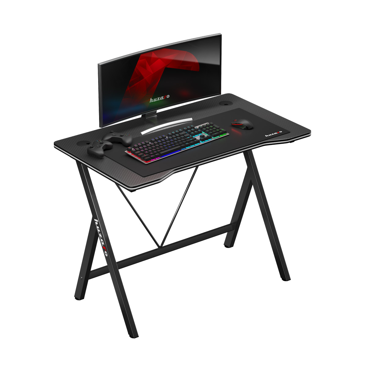 Žaidimų stalas «Huzaro Hero 1.4 Black» (juodas)