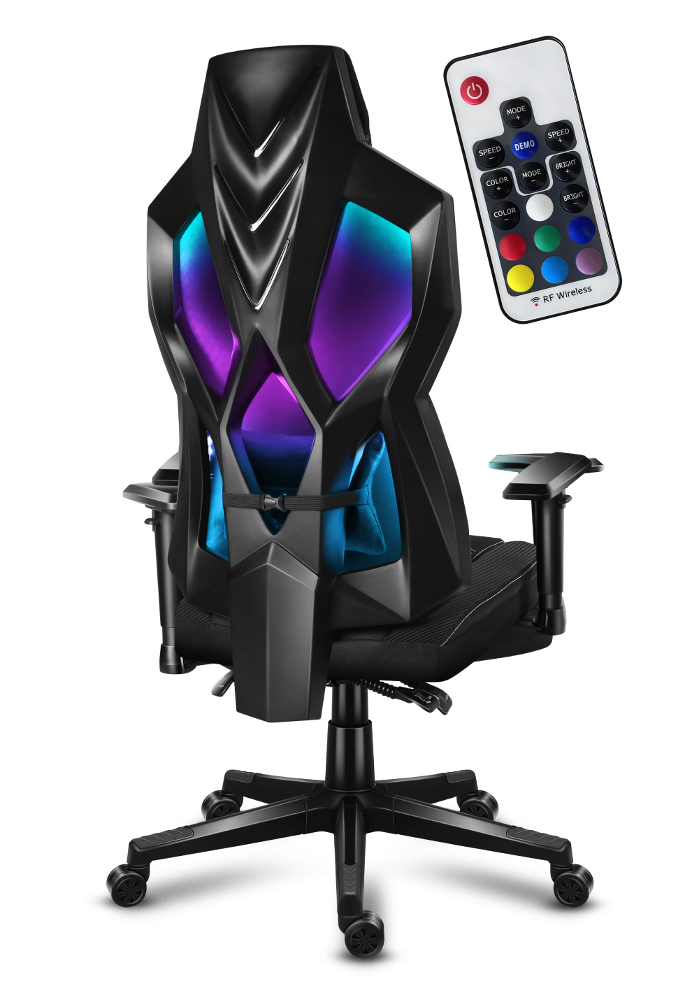 Žaidimų kėdė „HUZARO Combat 6.2 Black RGB“