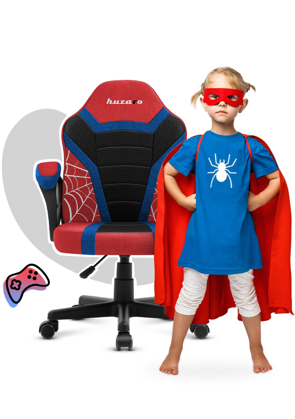 Vaikiška žaidimų kėdė „Huzaro Ranger 1.0 Spider Mesh“