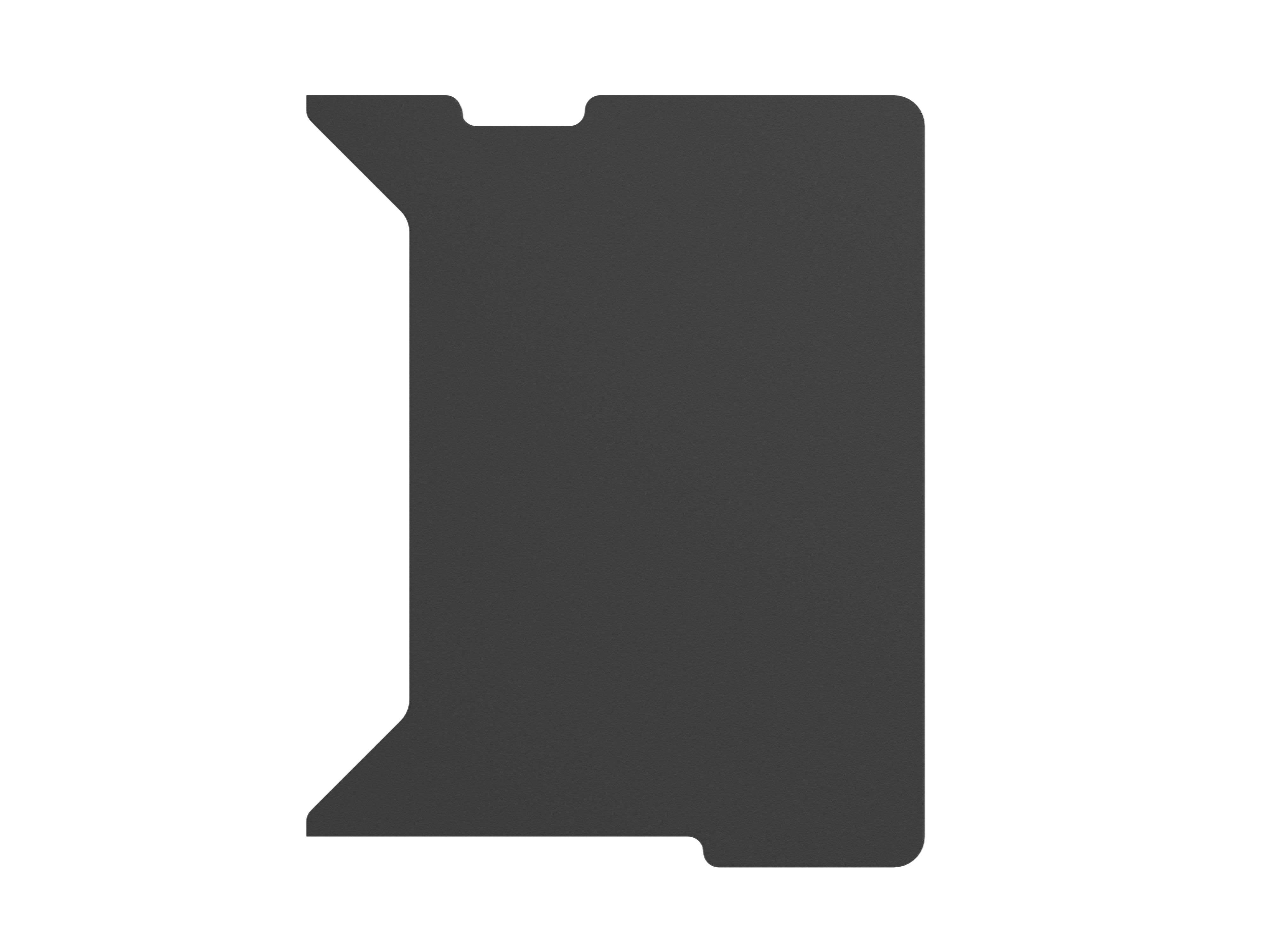 Genesis | Holm Modular Side Desk Top Right 60cm | NDS-2283 | Anthracite Black