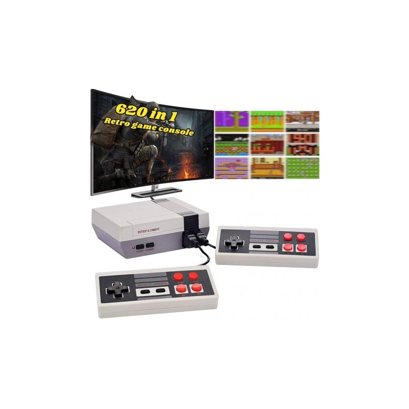 Retro žaidimų konsolė 620 in 1 (contra, mario, tankai ir kt.)