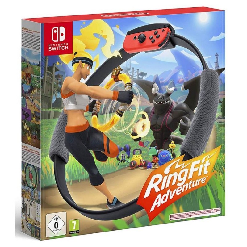 Nintendo Ring Fit Adventure žaidimo rinkinys (Leg Strap, Ring-Con, žaidimas)