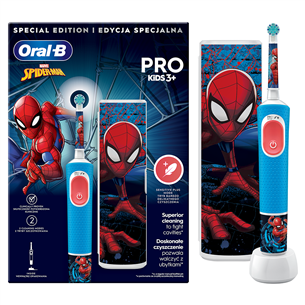 Braun Oral-B Vitality PRO Kids, Spiderman, D103SPIDERMAN.TC - Elektrinis dantų šepetėlis