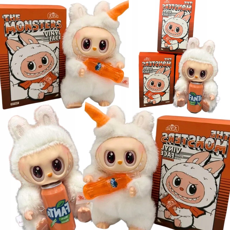 LABUBU Raktų pakabukas - figūrėlė - slapta dėžutė "The Monsters Vinyl Face" Fanta edition (15 cm), Dizainas - staigmena