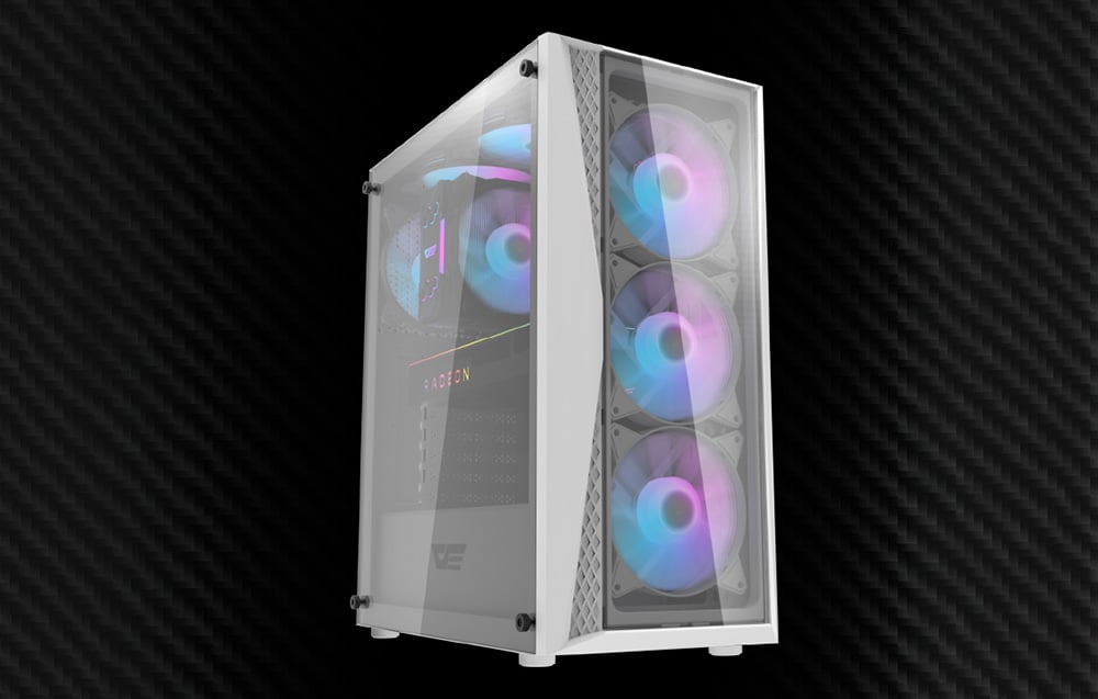 Kompiuteris su R5 5500, Rtx 4060 8GB, 32gb RAM (Baltas)