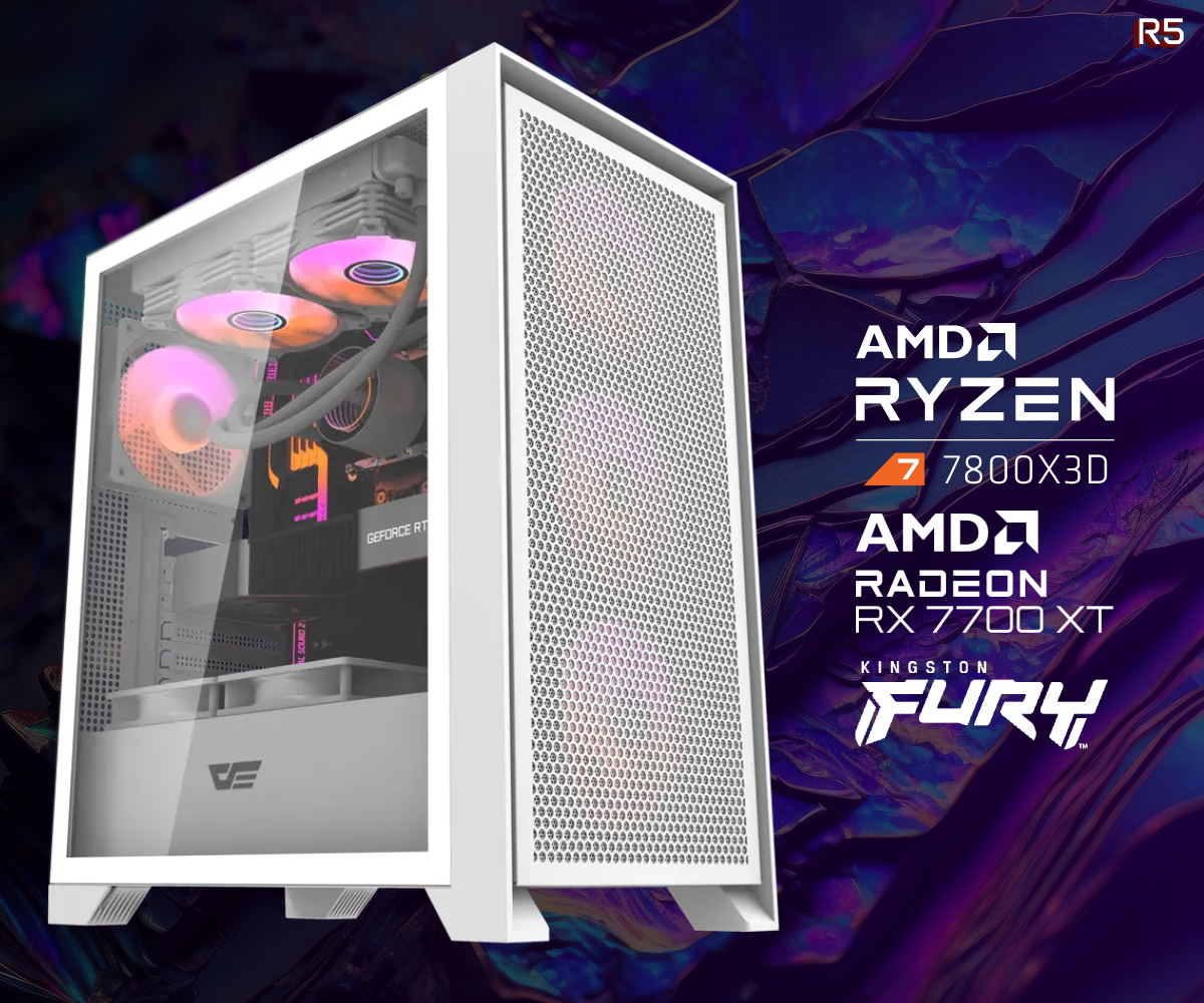 Kompiuteris su Ryzen 7 7800X3D | RX 7700XT 12GB | 32GB DDR5 | 2TB NVMe