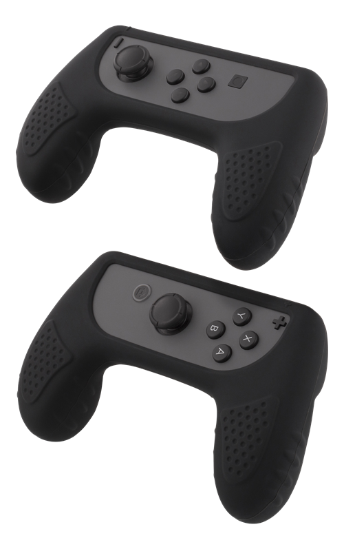 Laikikliai DELTACO GAMING, skirti NINTENDO Switch Joy-Con, juodi / GAM-032