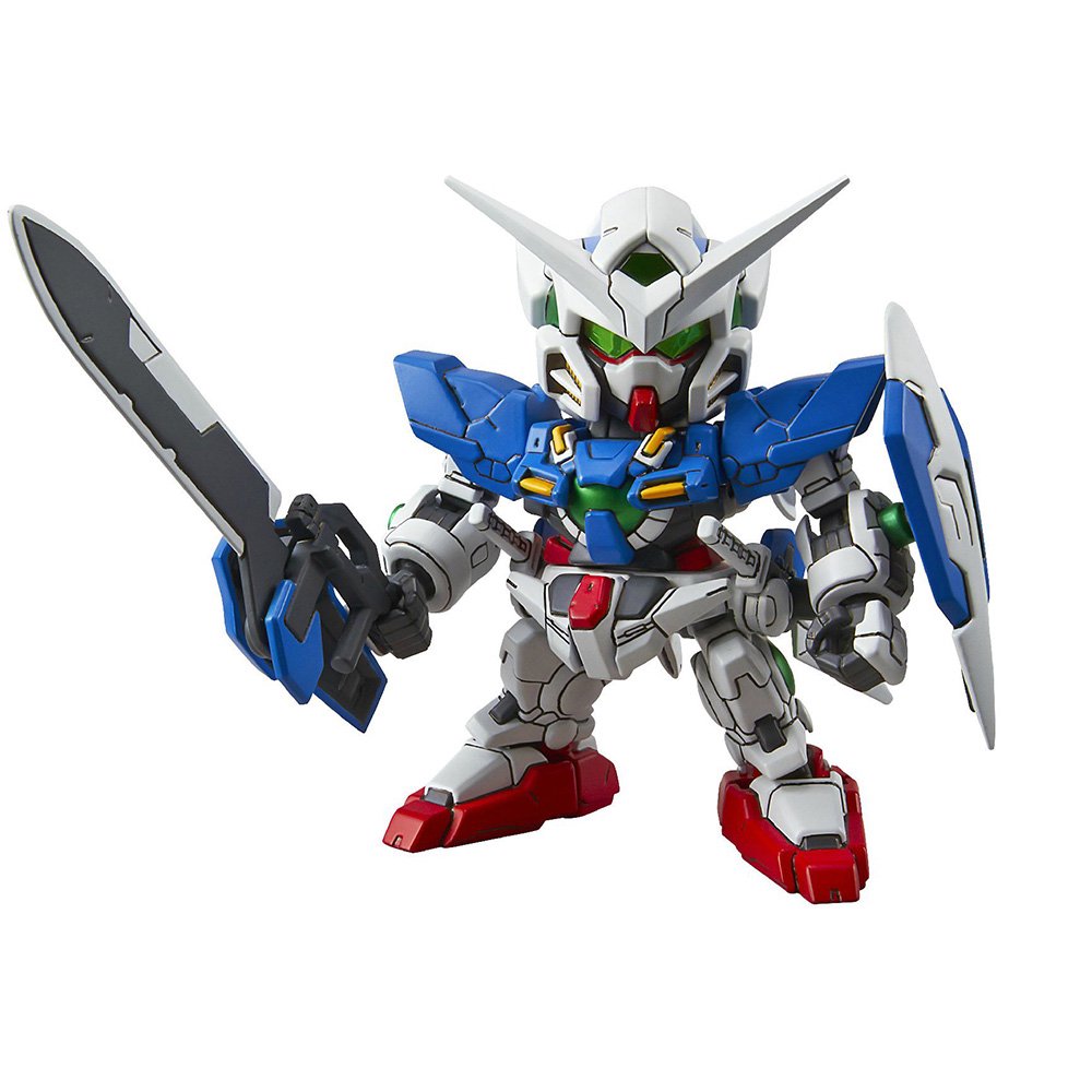 Žaislinė figurėlė - konstruojama robotas Gundam Exia GN-001, SD