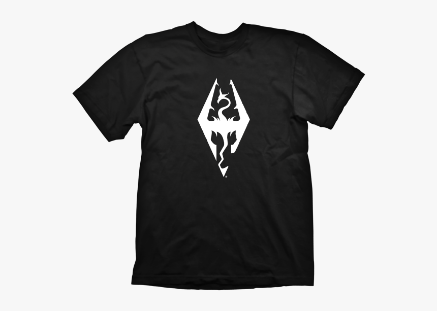 Marškinėliai Skyrim T-Shirt Dragon Symbol, S