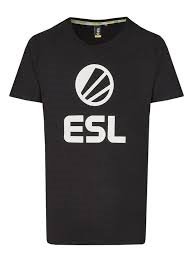 Marškinėliai ESL Classic S, juodi