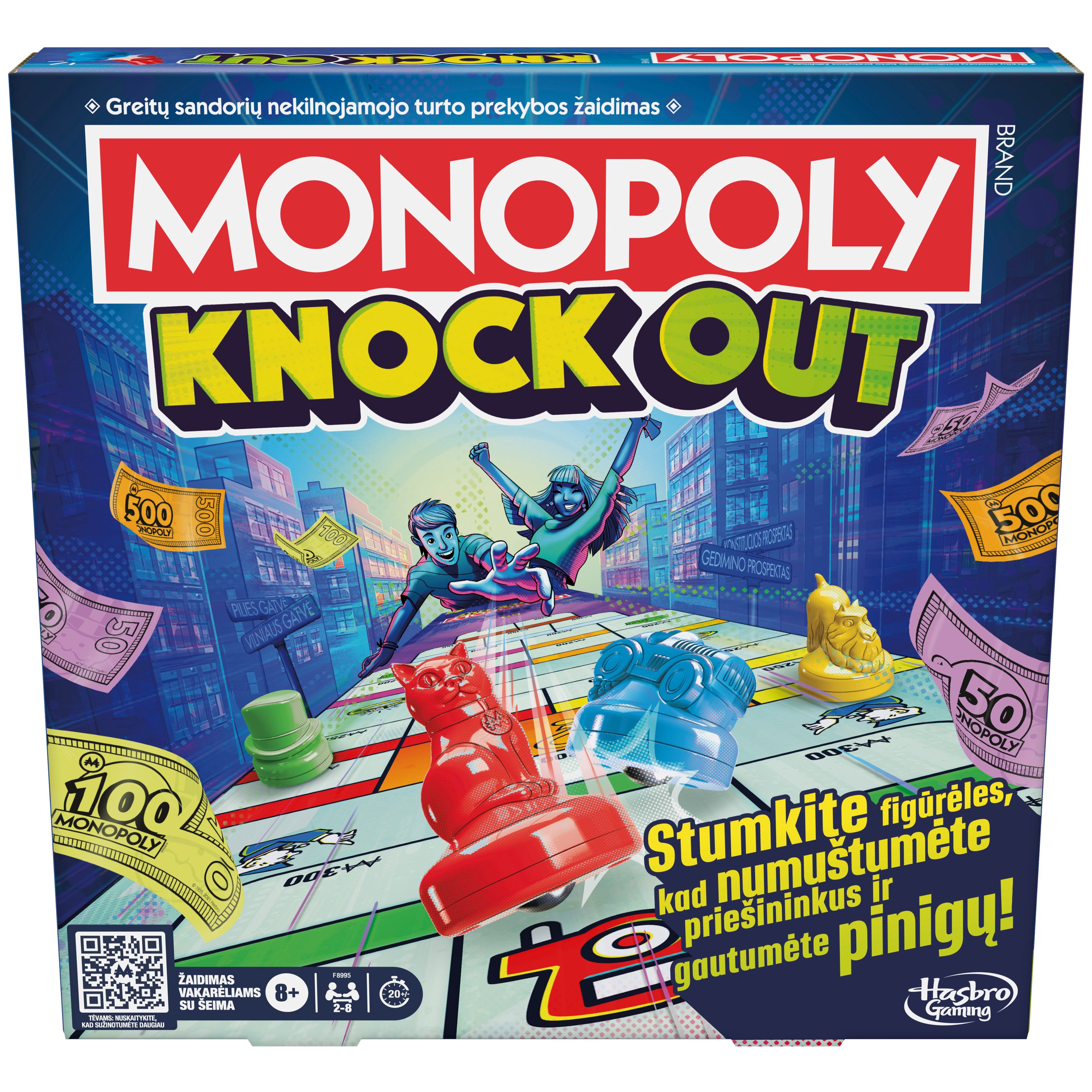 MONOPOLY Žaidimas „Monopolis: Knockout“ (lietuvių k.)