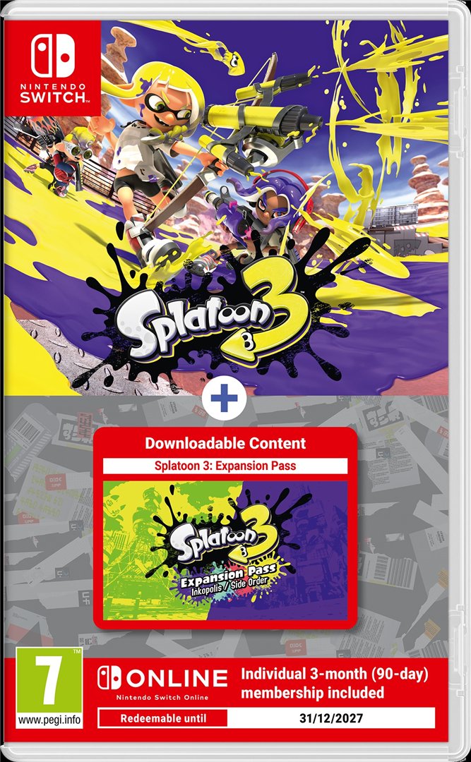 Žaidimas NINTENDO Switch Splatoon 3 + Expass NSO 3M