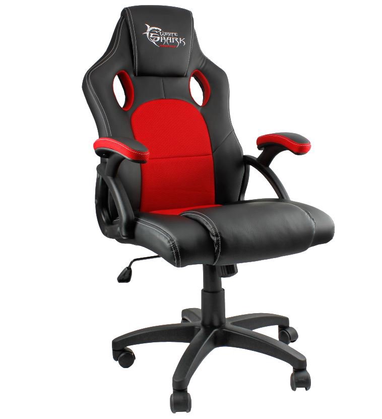 Žaidimų kėdė White Shark Kings Throne black/red Y-2706