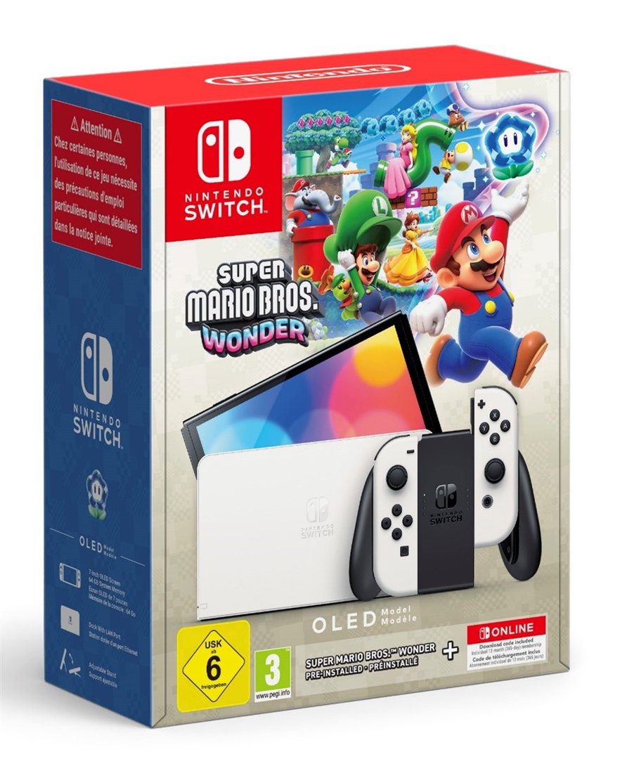 Žaidimų konsolė NINTENDO Switch OLED, Mario Wonder