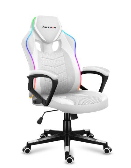 Huzaro Force 2.5 RGB WHITE MESH žaidimų kėdė