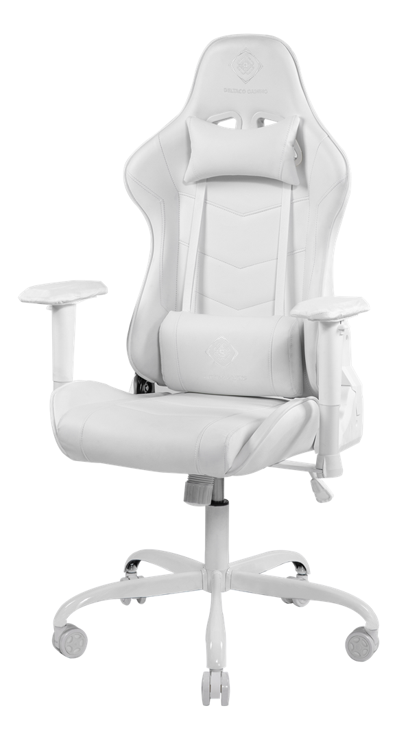 Žaidimų kėdė DELTACO GAMING GAM-096-W, dirbtinė oda, ergonomiška, balta
