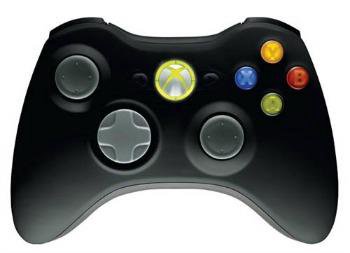 Žaidimų pultas XBOX360, bevielis, juodas