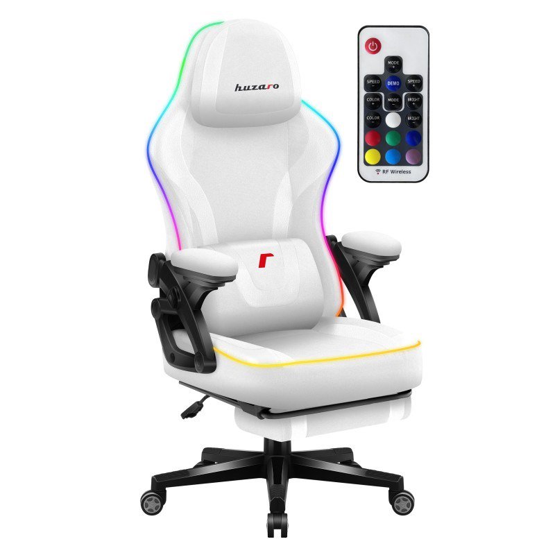 RGB White Mesh žaidimų kėdė