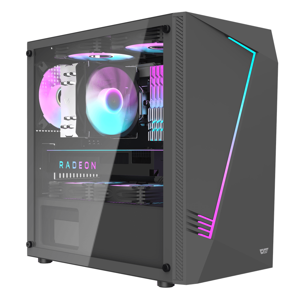 Kompiuteris | RPC Budget Gaming | AMD Ryzen 5 5500 | AMD Radeon RX 5700 8gb | 16GB RAM | 512GB SSD