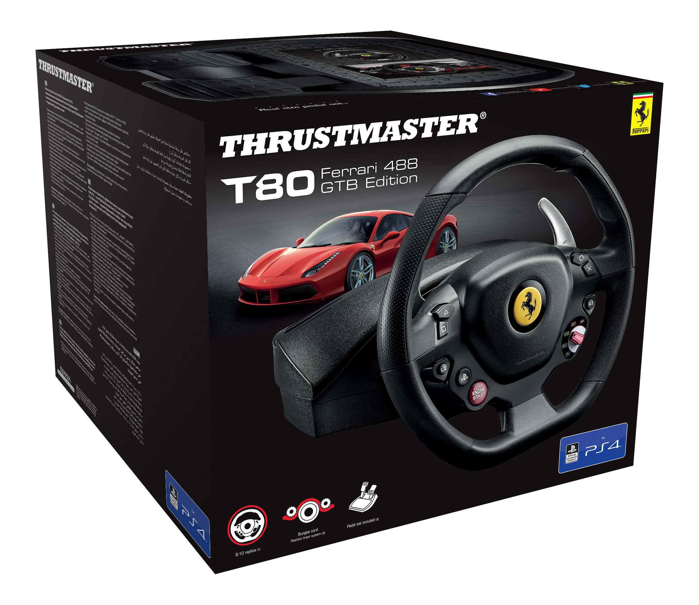 Thrustmaster | Steering Wheel | T80 Ferrari 488 GTB Edition | Game racing wheel