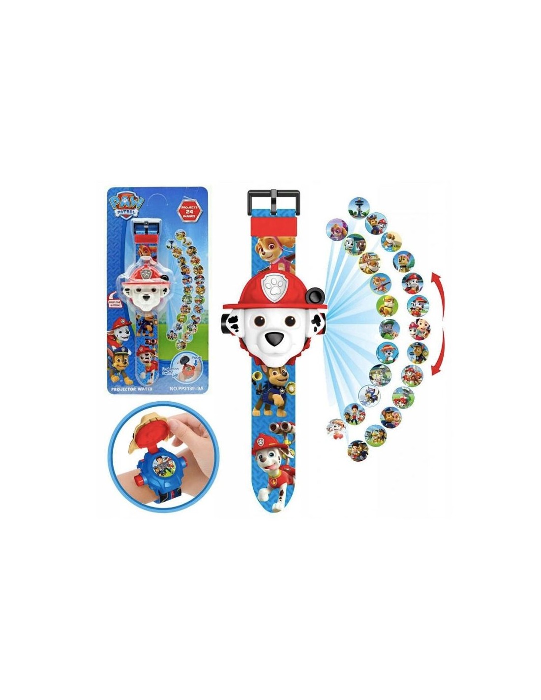 Laikrodis su projektoriumi Paw patrol