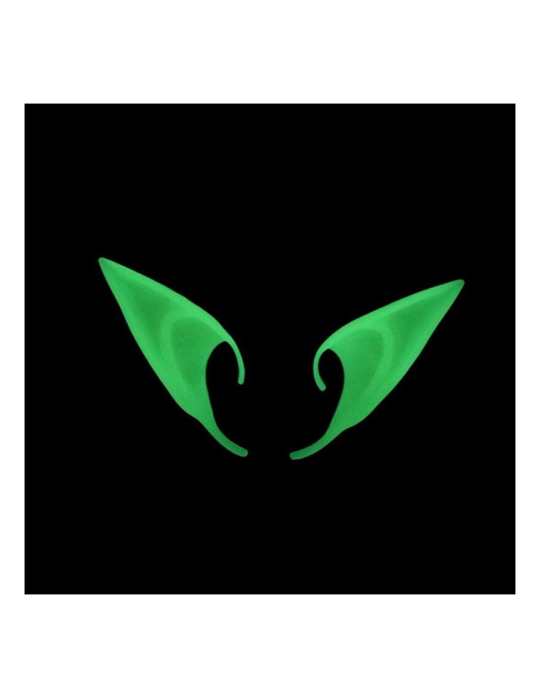 Helovino Elfo ausys Goblinas šviečiančios tamsoje