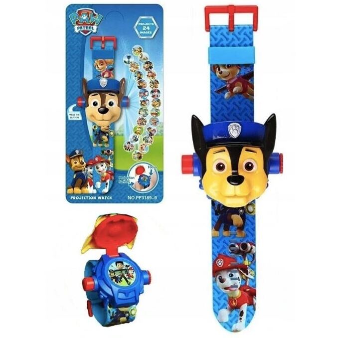 Laikrodis su projektoriumi Paw patrol