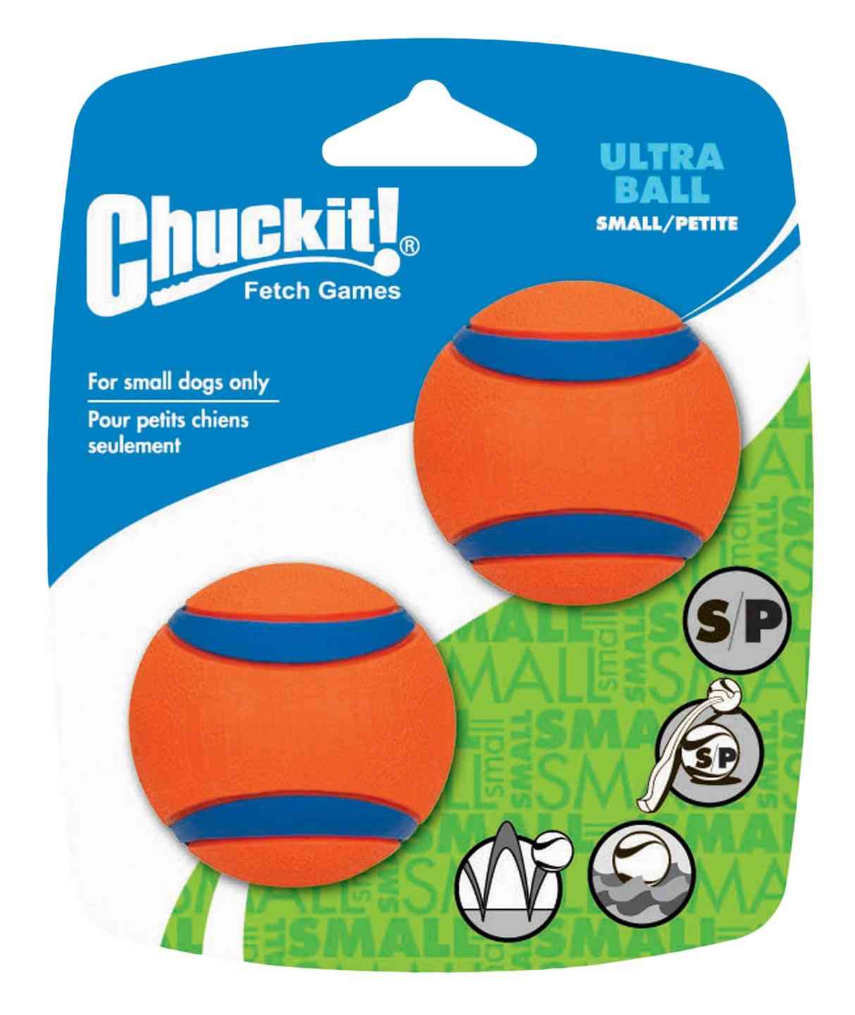 Chuckit! Ultra Ball patvarus kamuolys šunims įv. dydžių - Produkto Dydis S X 2vnt.