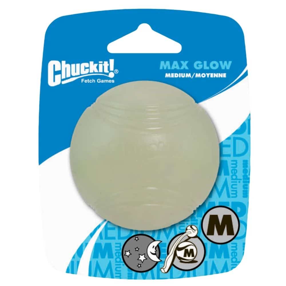 Chuckit! Max Glow švytintis kamuolys šunims įv. dydžių - Produkto Dydis M