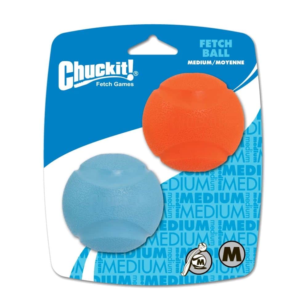 Chuckit! Fetch Ball patvarūs, švilpiantys kamuoliai šunims (S, M, L dydis) - Produkto Dydis M x 2vnt.