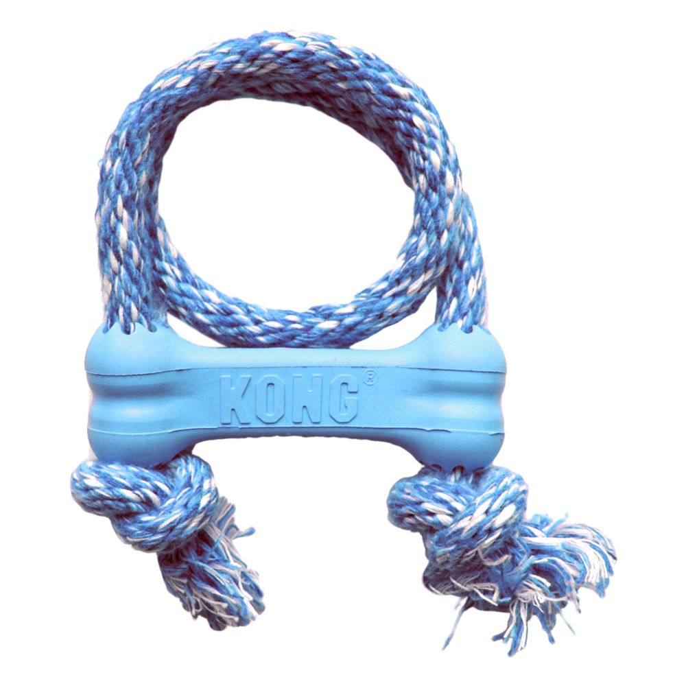 Žaislas "KONG Puppy Goodie Bone with Rope"