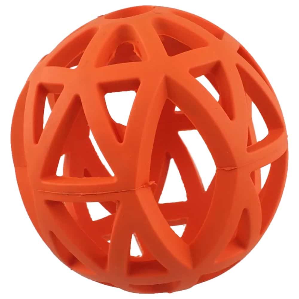 Dog Fantasy skylėtas patvarus oranžinis kamuoliukas – 12,5 cm