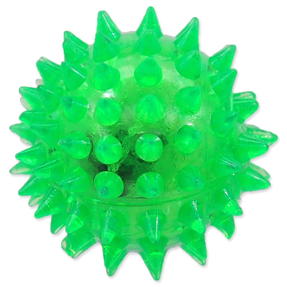 Dog Fantasy kamuoliukas cypsintis su spygliais, 6cm (žalias)