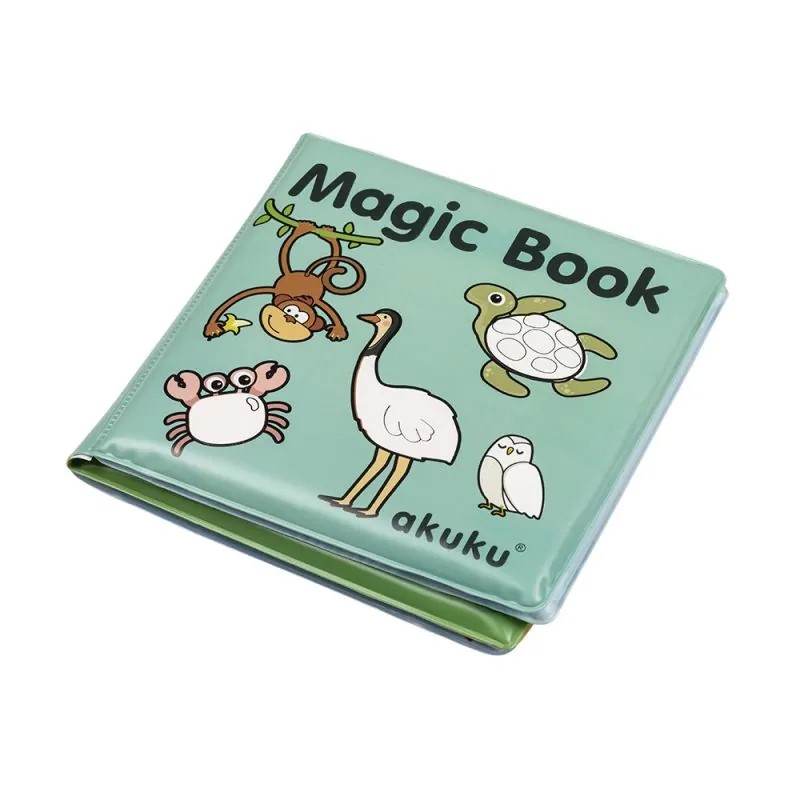 Akuku edukacinė minkšta knygelė 10 psl., MAGIC BOOK, A0657