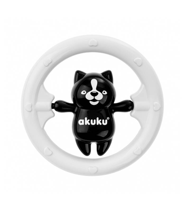 Akuku barškutis Bear, Black/White A0467