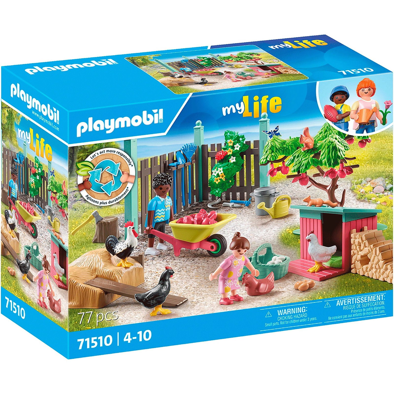 Vištidė namo kieme PLAYMOBIL MY LIFE 71510