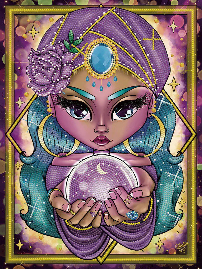 Deimantinė mozaika FORTUNE TELLER 40x30 cm