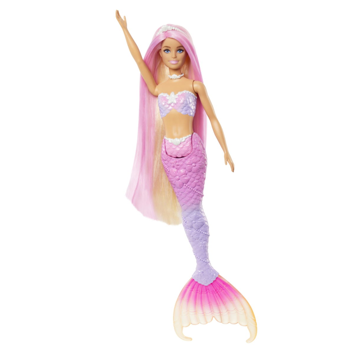 Lėlė BARBIE DREAMTOPIA MALIBU, undinėlė su šviesomis ir priedais