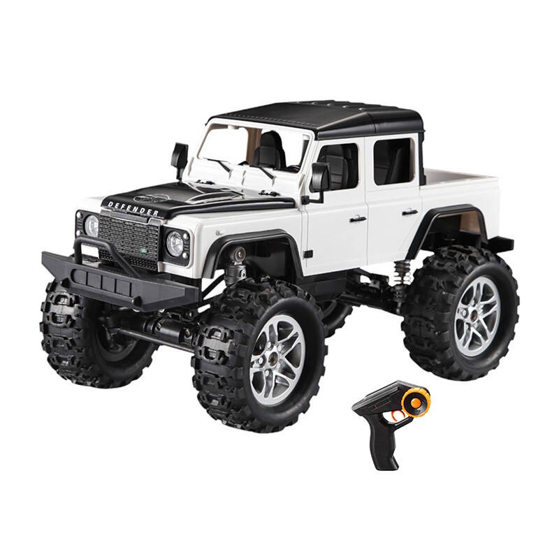 Nuotoliniu būdu valdomas automobilis 1-14 Double Eagle (baltas) Land Rover Defender (Pick-up) E332-003