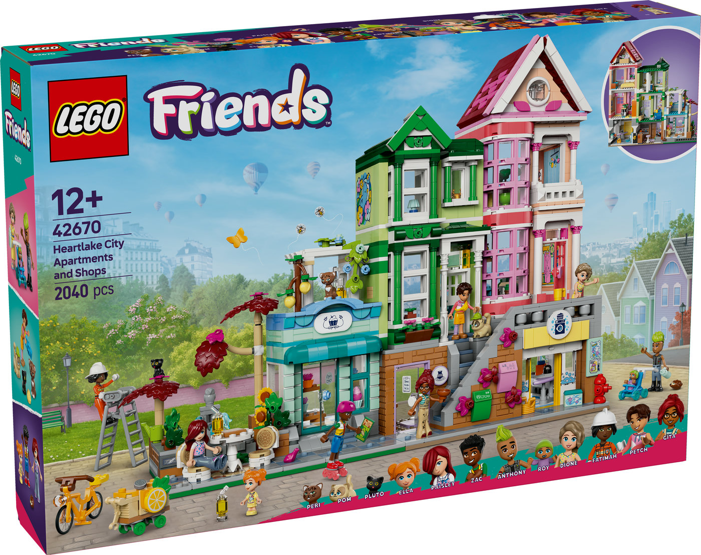 LEGO® Friends Hartleiko butai ir parduotuvės Modelis 42670