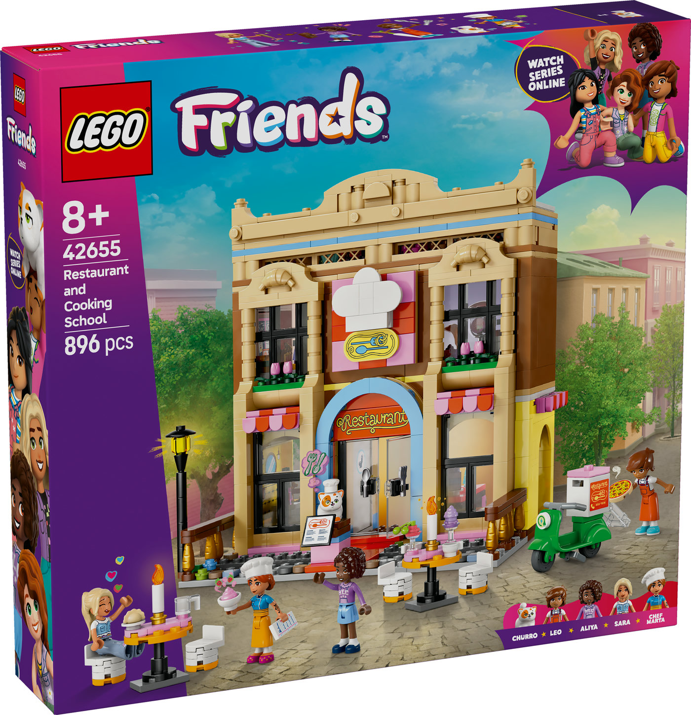 LEGO® Friends Restoranas ir valgio gaminimo mokykla 42655