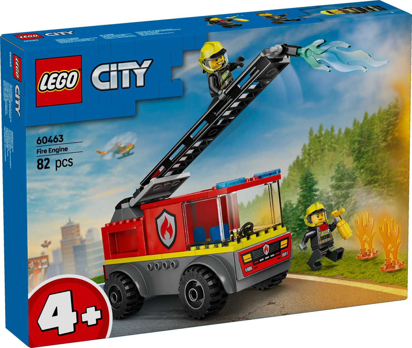 LEGO® City Ugniagesių automobilis su kopėčiomis 60463