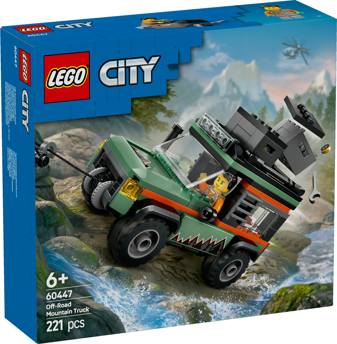 LEGO® City 4x4 kalnų visureigis Nuotykių žaislas 60447