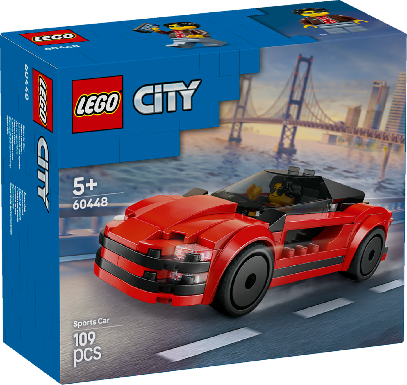 LEGO® City Raudonas sportinis automobilis Rinkinys 60448