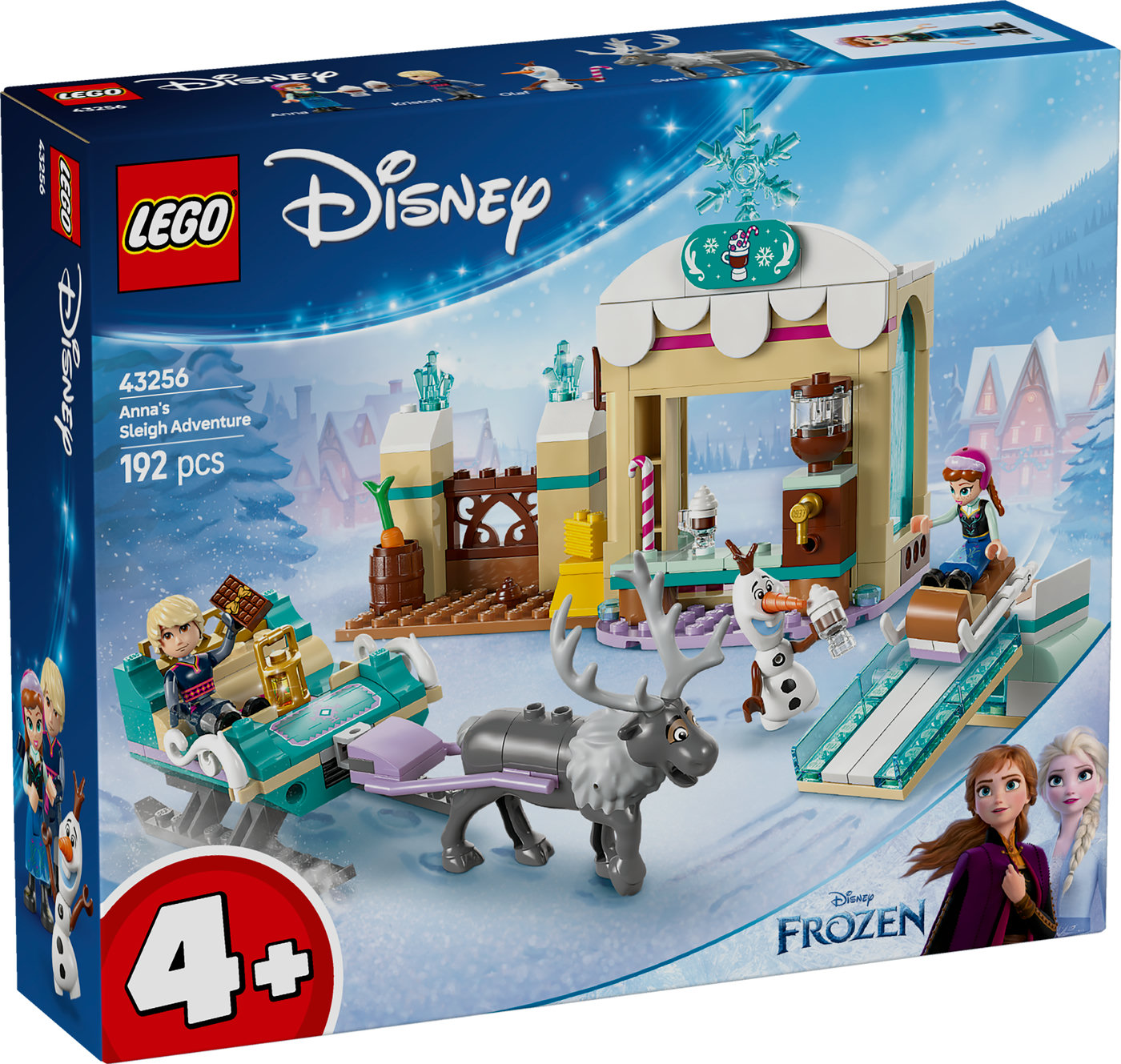 LEGO® ǀ Disney Ledo šalies Anos kelionė rogėmis 43256