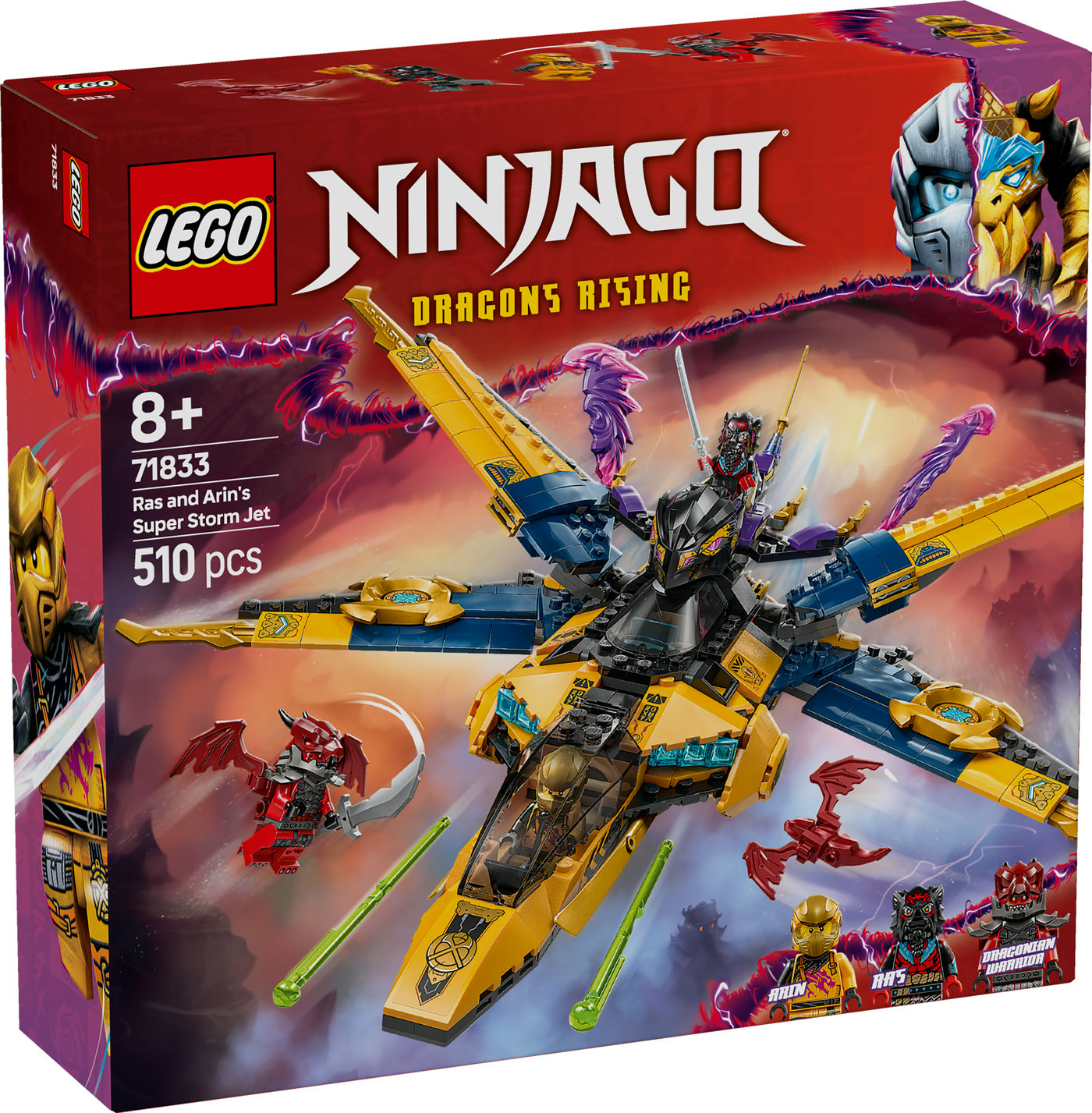 LEGO® NINJAGO® Raso ir Arino audros superlėktuvas 71833